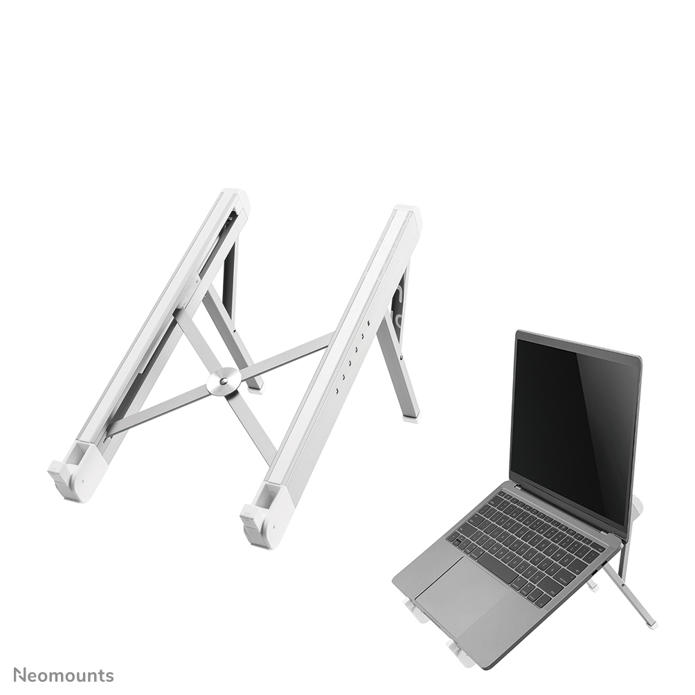 Neomounts NSLS010 Laptop-Halterung - 11-17" - max 5 kg - 6 Höhenpositionen - faltbar - kompakt - universal - silber