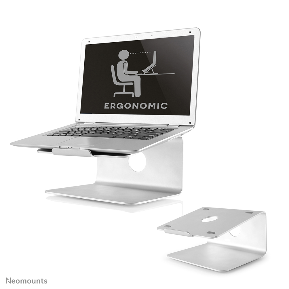 Neomounts NSLS050 Laptop-Halterung - 10-17" - max 5 kg - 360° drehbar - universal - silber