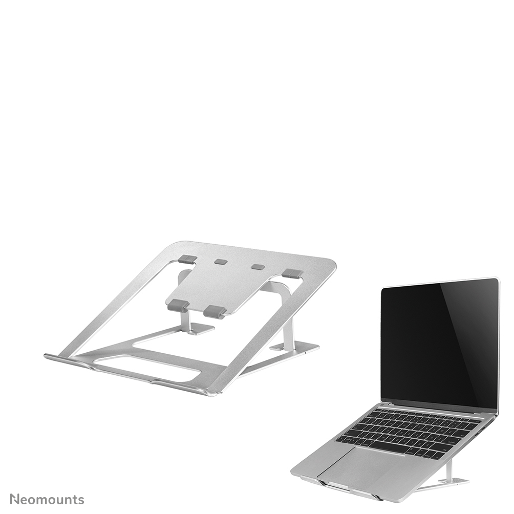 Neomounts NSLS085SILVER Laptop-Halterung - 10-17" - max 5 kg - 6 Höhenpositionen - faltbar - kompakt - ultra-schlank - universal - silber