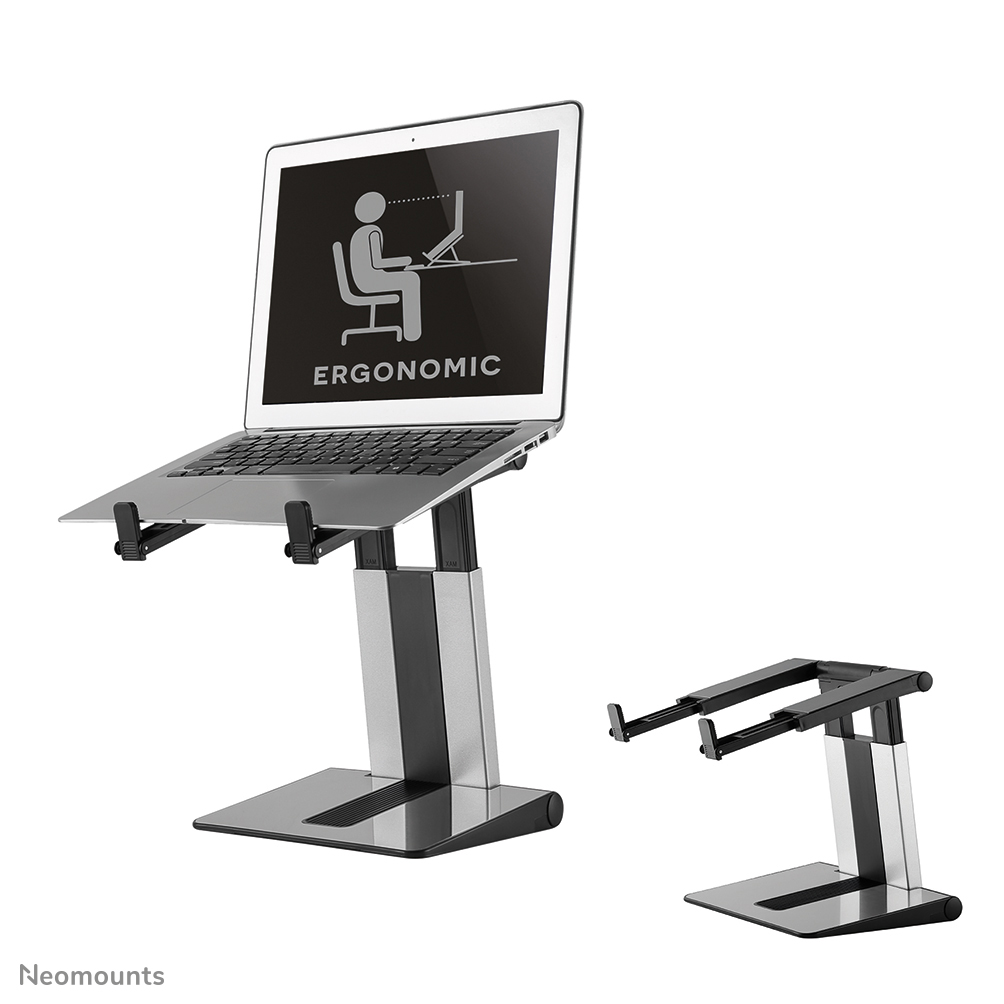 Neomounts NSLS200 Laptop-Halterung - 10-17" - max 5 kg - H 20,7-26,7 cm - faltbar - kompakt - universal - silber
