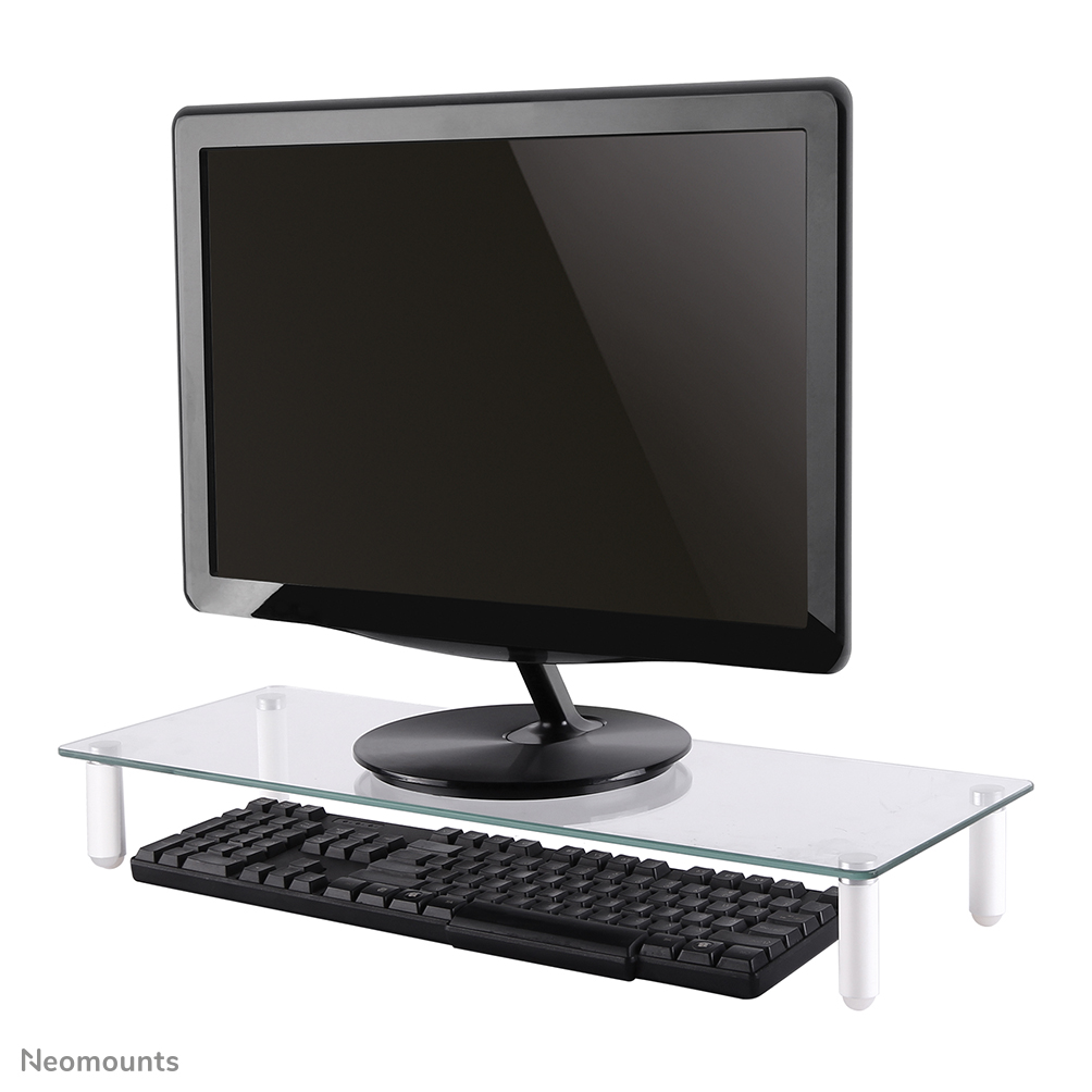 Neomounts NSMONITOR10 Monitor-/Laptop-Erhöhung - max 25 kg - HxBxT 8x56x21 cm - universal - transparent