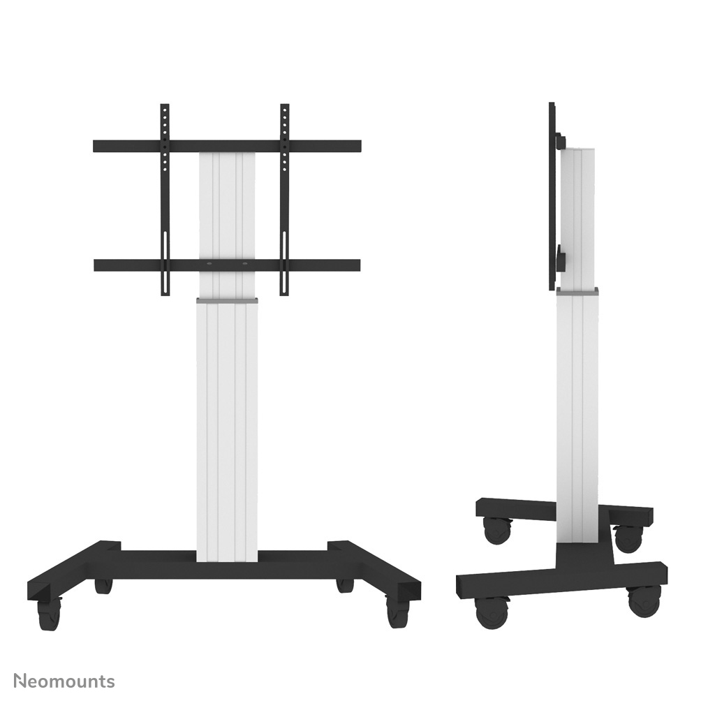 Neomounts PLASMA-M2250SILVER TV-Trolley - 42-100" - max 130 kg - motorisiert H 120-170 cm - VESA 200x200-800x600 - abschließbar (exkl. Schloss) - silber