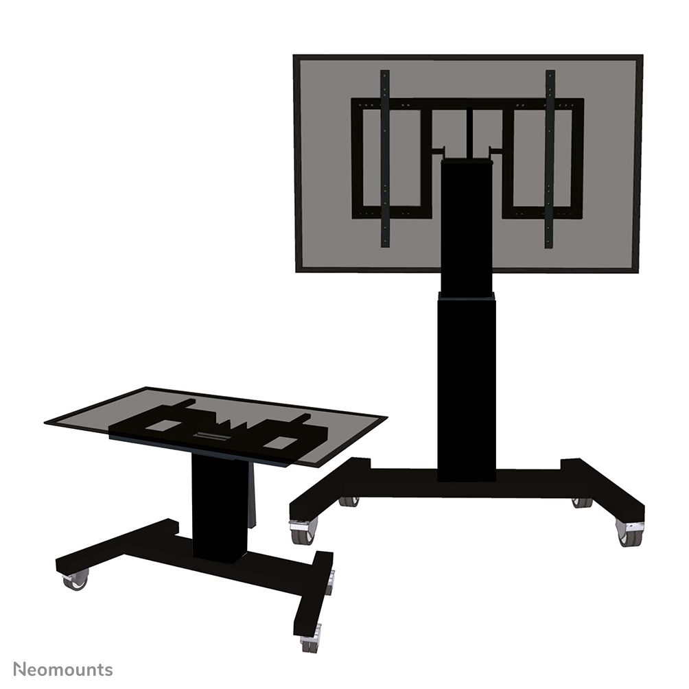 Neomounts PLASMA-M2500TBLACK TV-Trolley - 42-100" - max 150 kg - motorisiert H 91-141 cm - VESA 400x200-800x600 - Tischneigefunktion - schwarz