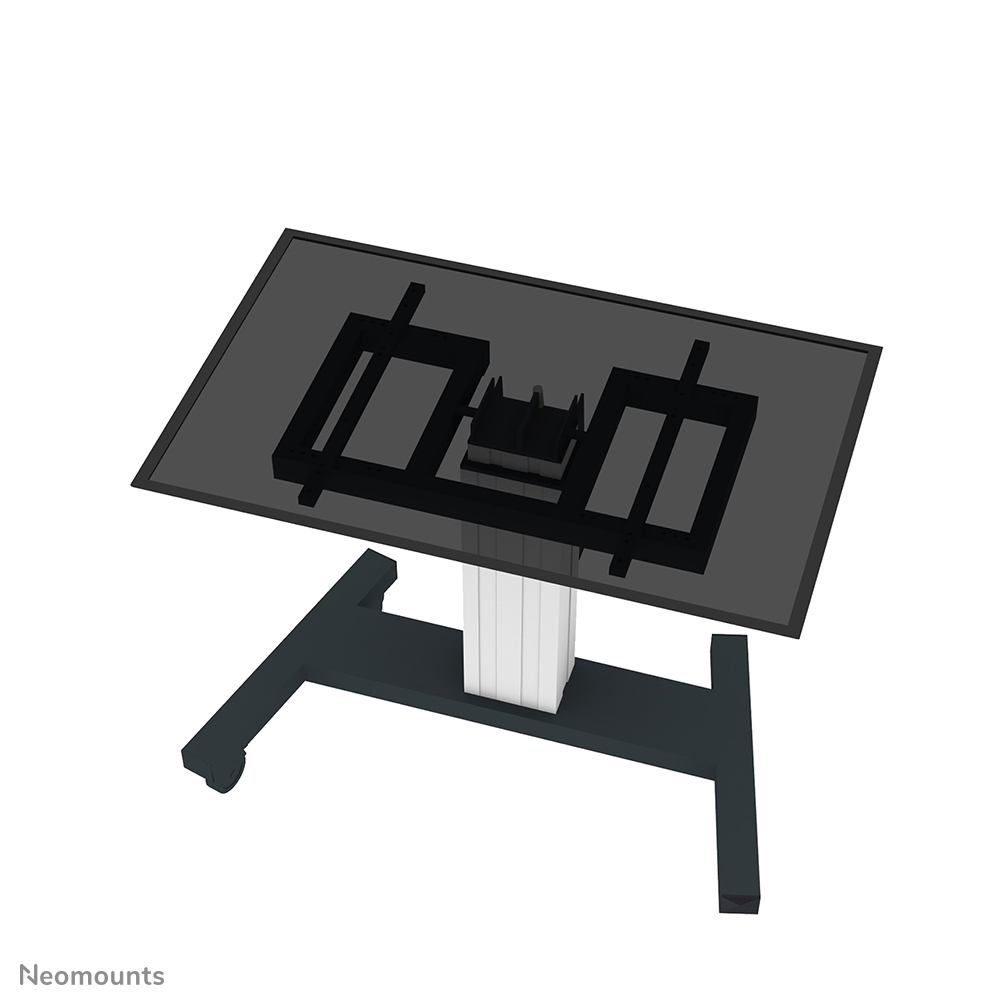 Neomounts PLASMA-M2550TSILVER TV-Trolley - 42-85" - max 150 kg - motorisiert H 60-88 cm - VESA 400x200-800x600 - Tischneigefunktion - silber