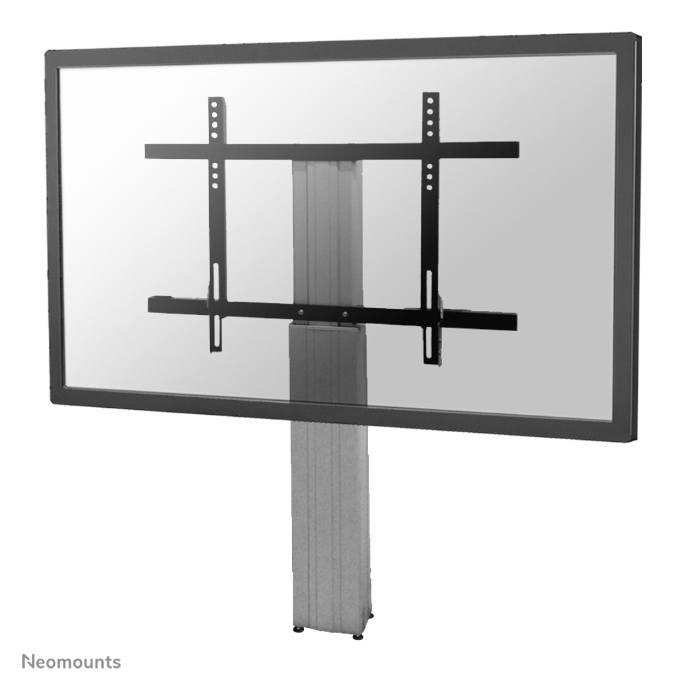 Neomounts PLASMA-W2250SILVER TV-Bodenständer - 42-100" - Wand - max 130 kg - motorisiert H 105-155 cm - VESA 200x200-800x600 - abschließbar (exkl. Schloss) - silber