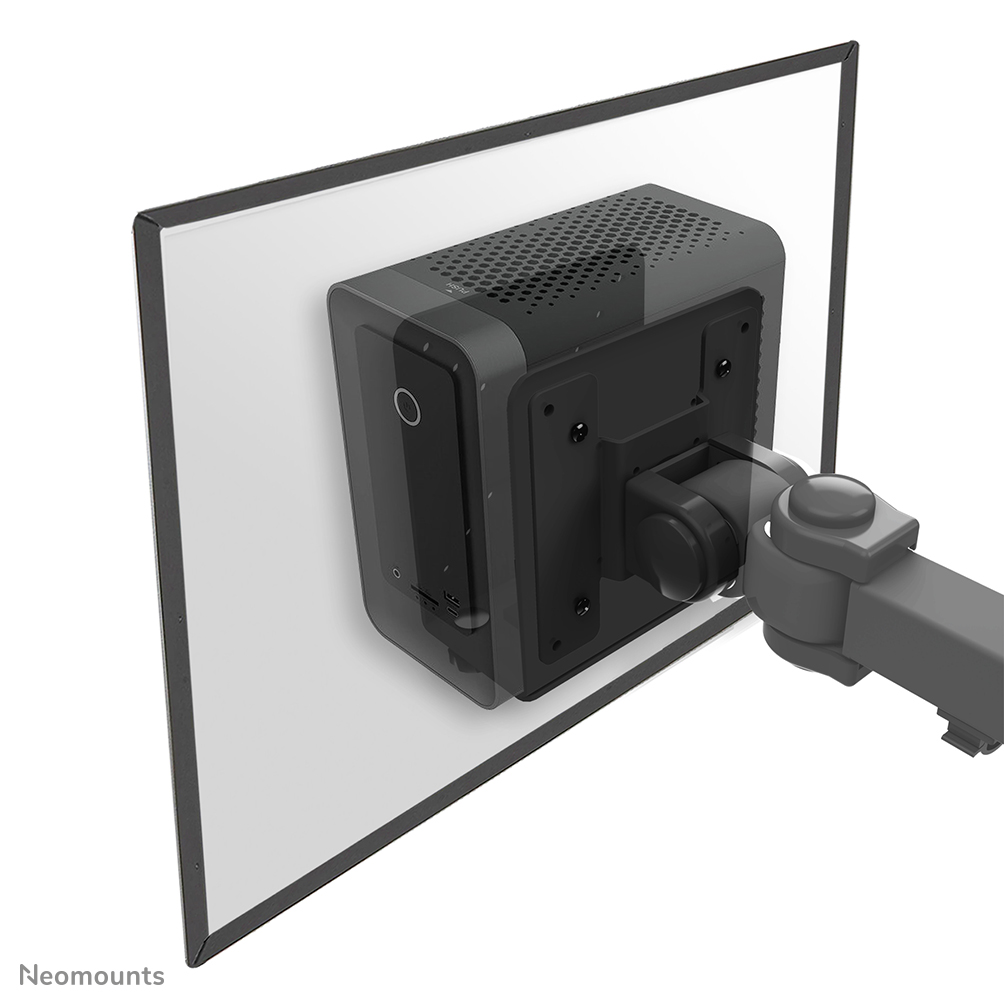Neomounts THINCLIENT-20 Mini-PC-/NUC-/Thin Client-Halterung - max 7 kg - VESA 50x50-100x100 - B 5,2-10 cm - universal - schwarz