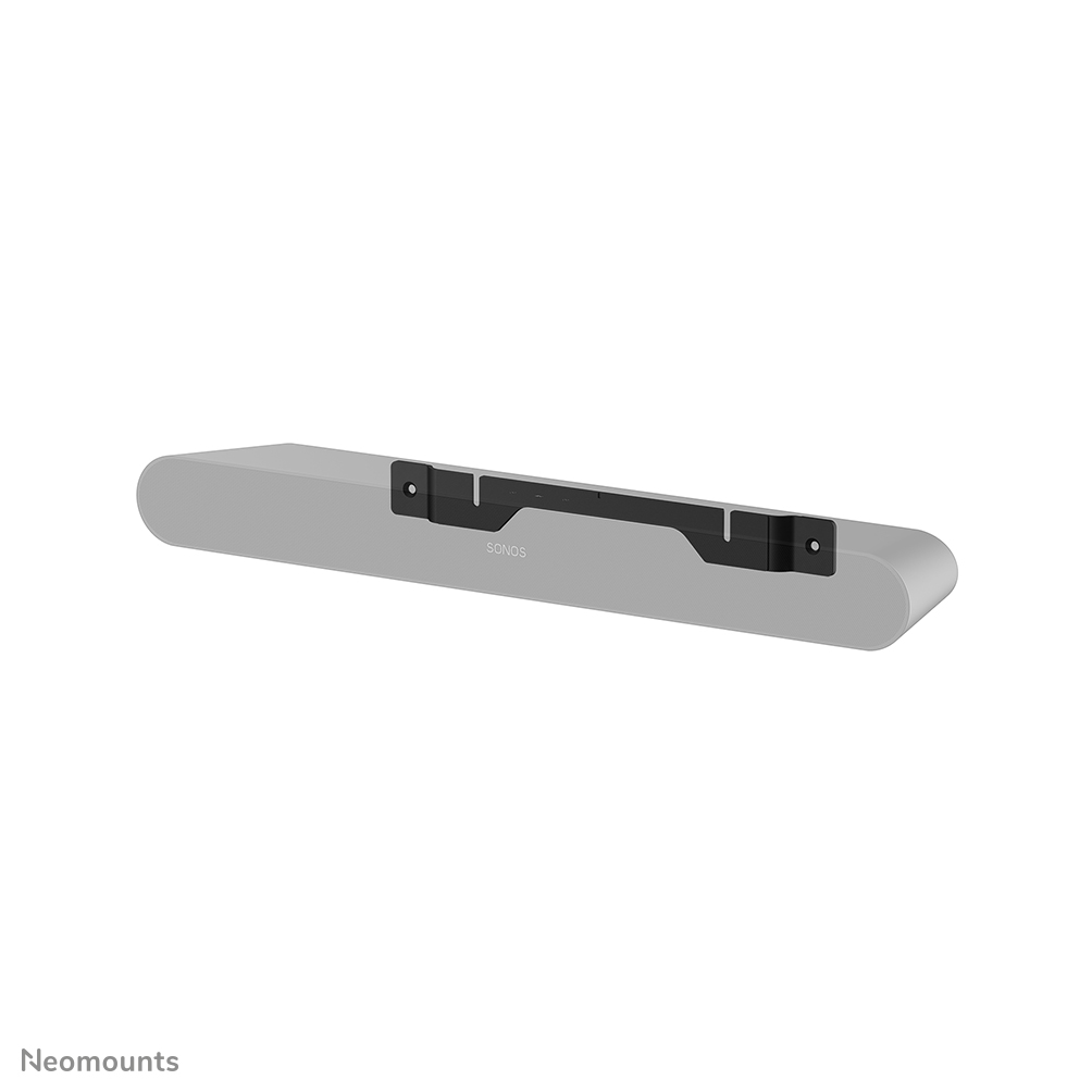 Neomounts WL30-724BL1 Wandhalterung für Sonos Ray - einfache Installation - inkl. Wasserwaage - extra schlanl (14 mm) - Anti-Rutsch-Pads - schwarz