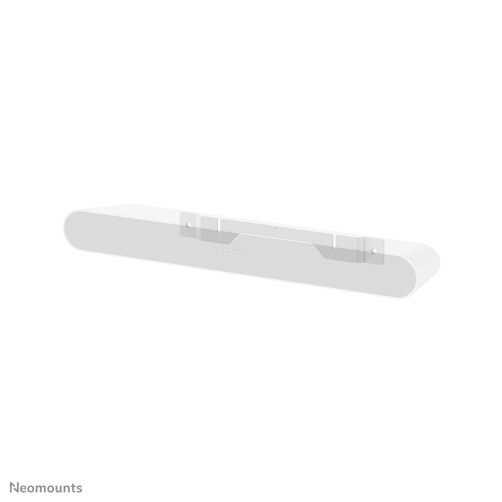 Neomounts WL30-724WH1 Wandhalterung für Sonos Ray - einfache Installation - inkl. Wasserwaage - extra schlanl (14 mm) - Anti-Rutsch-Pads - weiß