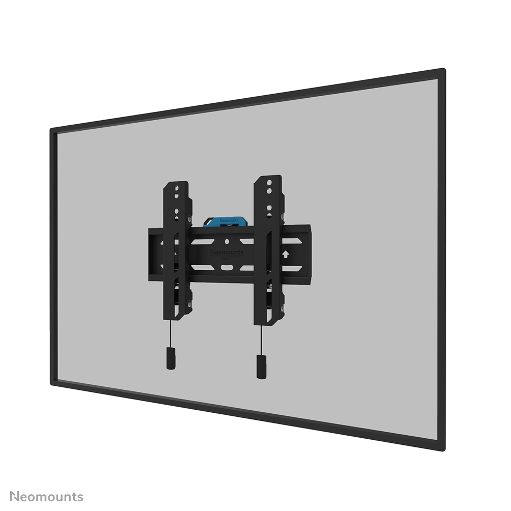 Neomounts LEVEL-850 WL30S-850BL12 Feste TV-Wandhalterung - 24-65" - max 40 kg - VESA 50x50-200x200 - T 3,3 cm - Nivellierung - abschließbar (inkl. Anti-Diebstahl-Schraube, exkl. Schloss) - Rapid Install-Modell inkl. Befestigungsschablone - schwarz