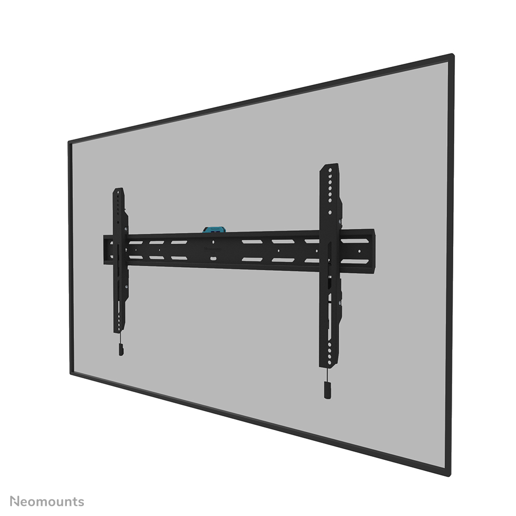 Neomounts LEVEL-850 WL30S-850BL18 Feste TV-Wandhalterung - 43-86" - max 60 kg - VESA 100x100-800x400 - T 3,3 cm - Nivellierung - abschließbar (inkl. Anti-Diebstahl-Schraube, exkl. Schloss) - Rapid Install-Modell inkl. Befestigungsschablone - schwarz