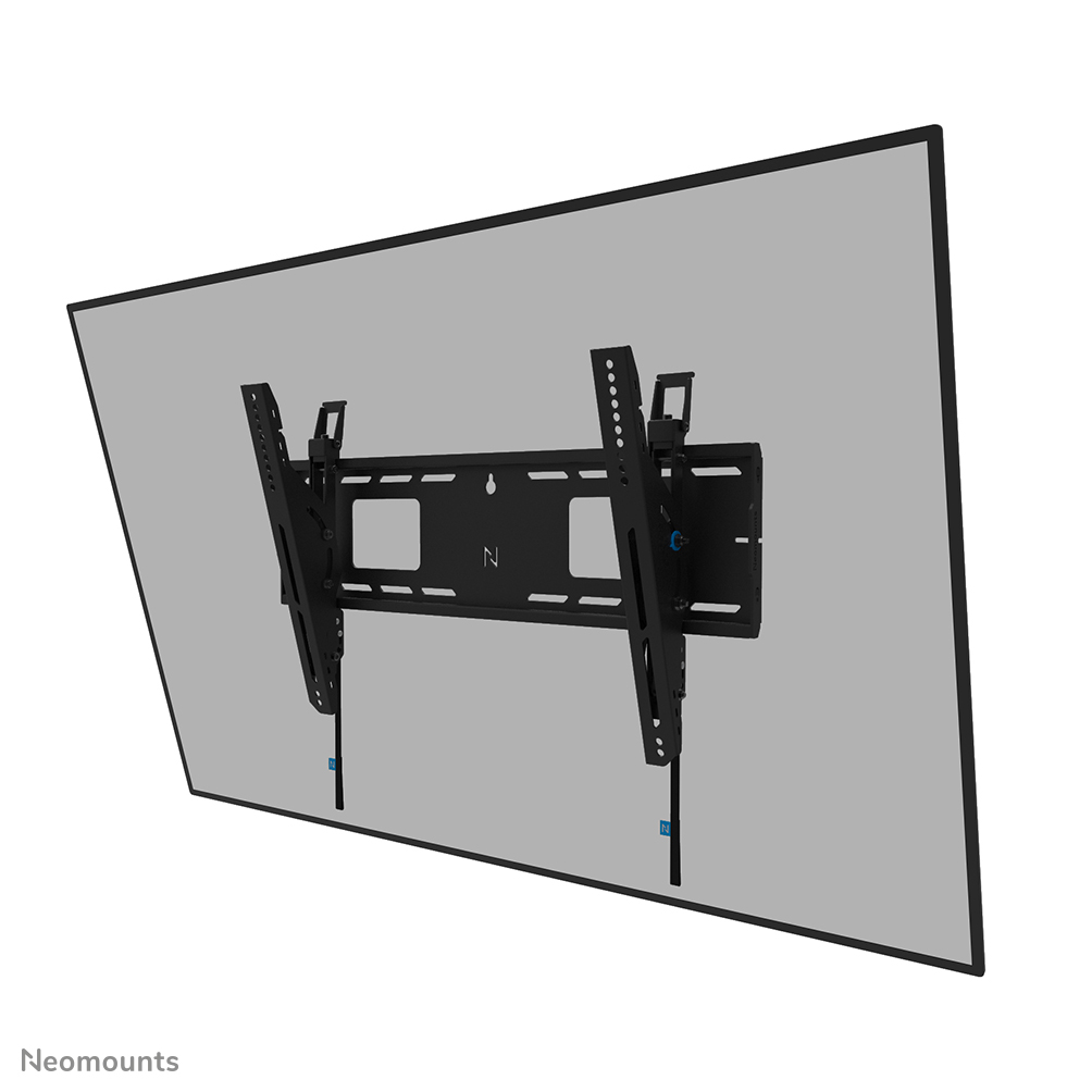 Neomounts LEVEL-750 WL35-750BL16 Neigbare Schwerlast-Wandhalterung - 42-86" Bildschirm - max 125 kg - VESA 100x100-600x400 - T 9,3 cm - Nivellierung - abschließbar (exkl. Schloss) - TÜV-zertifiziert - Rapid Install-Modell - Tilt Guard - schwarz