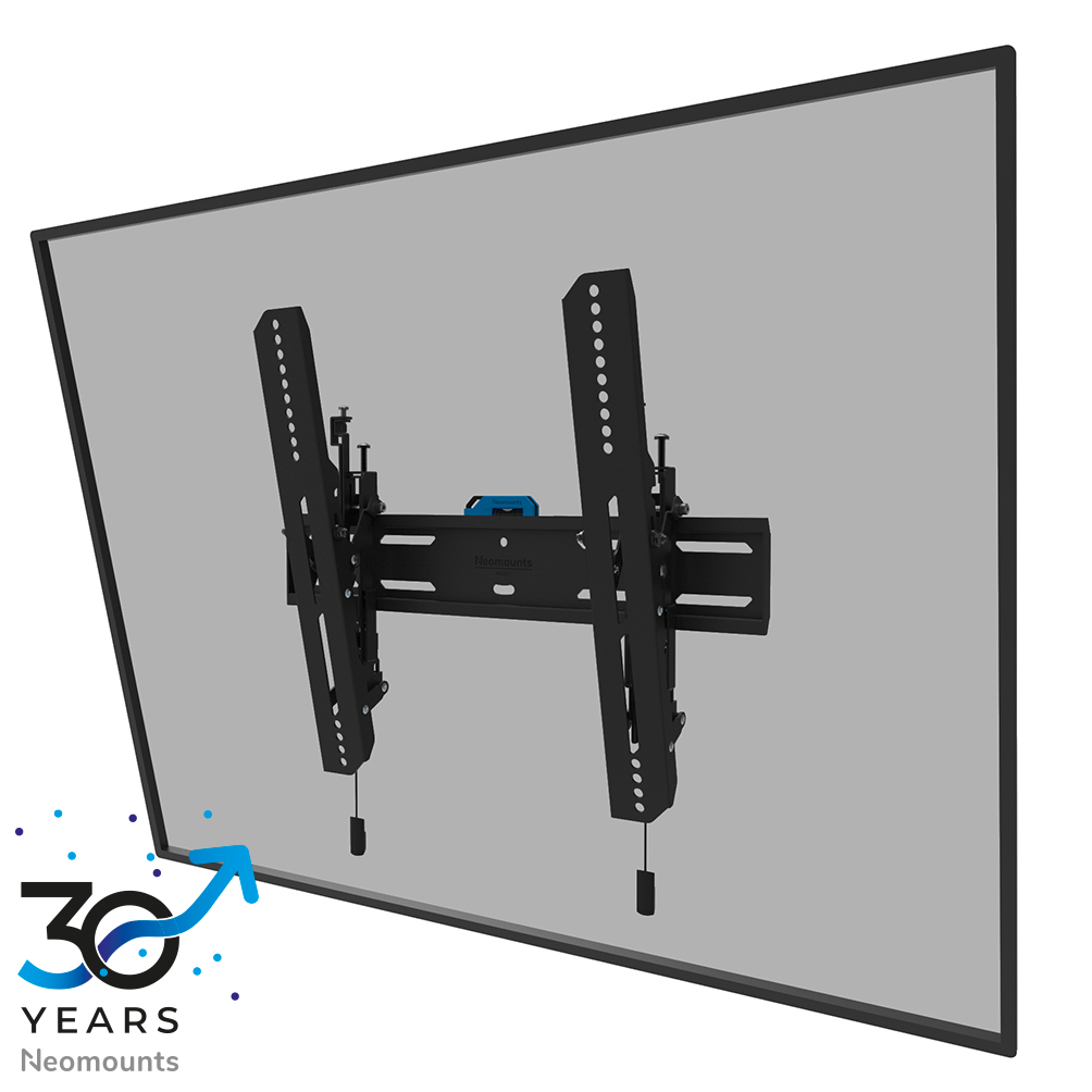Neomounts LEVEL-850 WL35S-850BL14 Neigbare TV-Wandhalterung - 40-75" - max 50 kg - VESA 100x100-400x400 - T 3,5 cm - Nivellierung - abschließbar (inkl. Anti-Diebstahl-Schraube, exkl. Schloss) - Rapid Install-Modell inkl. Befestigungsschablone - schwarz