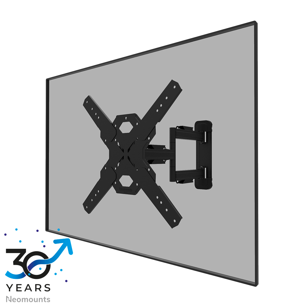 Neomounts LEVEL-850 WL40S-850BL14 Voll bewegliche TV-Wandhalterung - 40-65" - max 40 kg - VESA 100x100-400x400 - T 4,7-55,5 cm - Nivellierung - Rapid Install-Modell inkl. Befestigungsschablone - schwarz