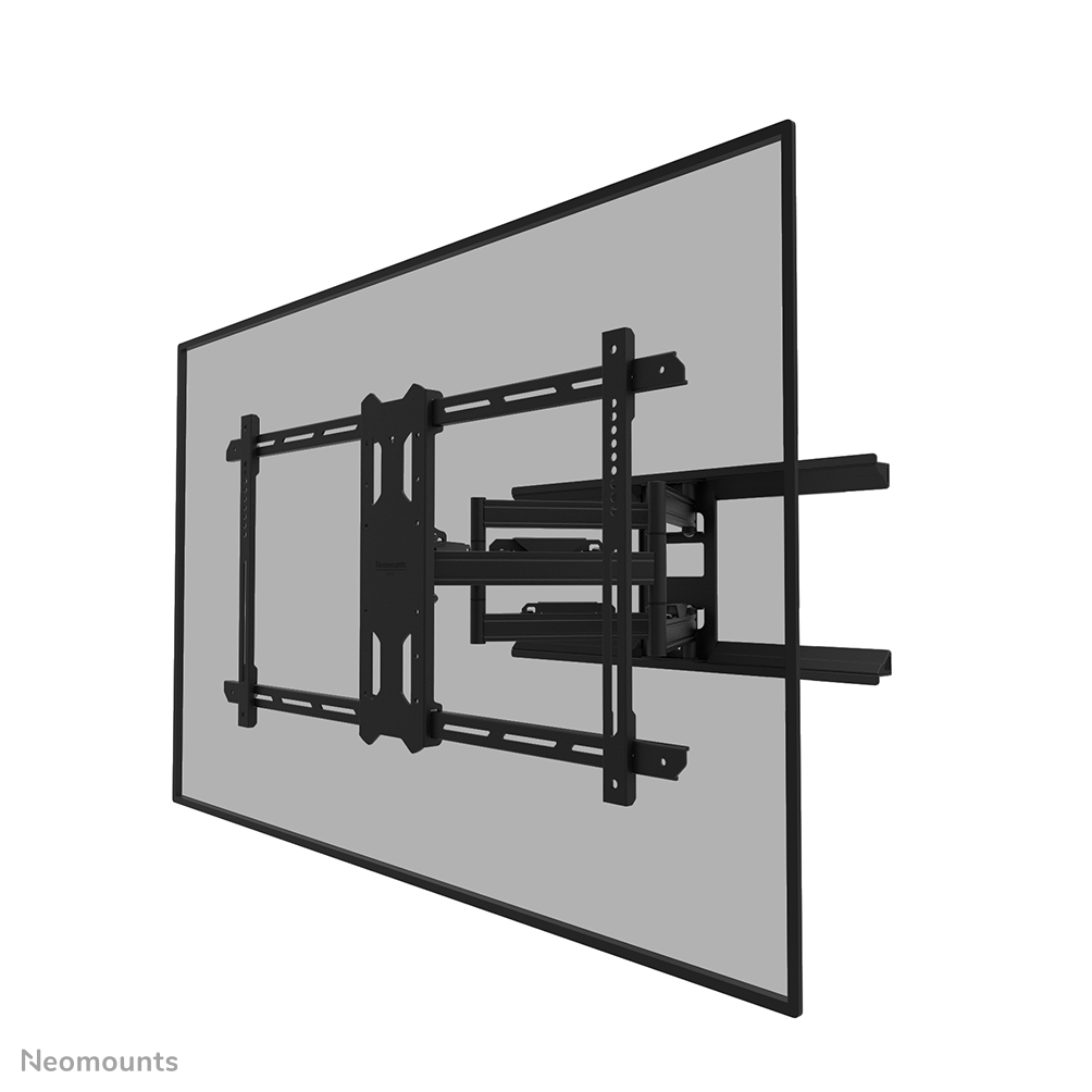 Neomounts LEVEL-850 WL40S-850BL18 Voll bewegliche TV-Wandhalterung - 43-86" - max 60 kg - VESA 200x100-800x400 - T 5-61 cm - Nivellierung - Rapid Install-Modell inkl. Befestigungsschablone - schwarz