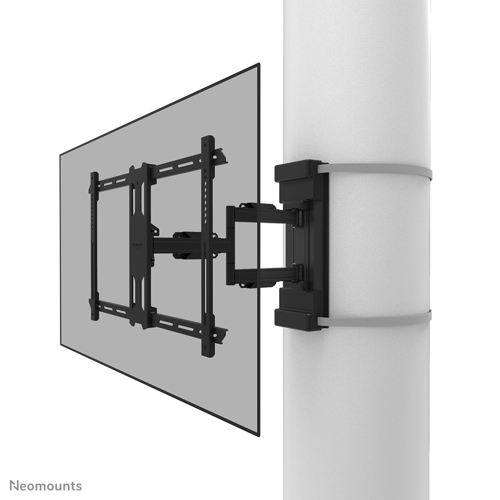 Neomounts WL40S-910BL16 Voll bewegliche TV-Säulenhalterung - 40-70" - max 45 kg - VESA 200x100-600x400 - geeignet für Ø 25-100 cm - T 8,2-59 cm - Nivellierung - schwarz
