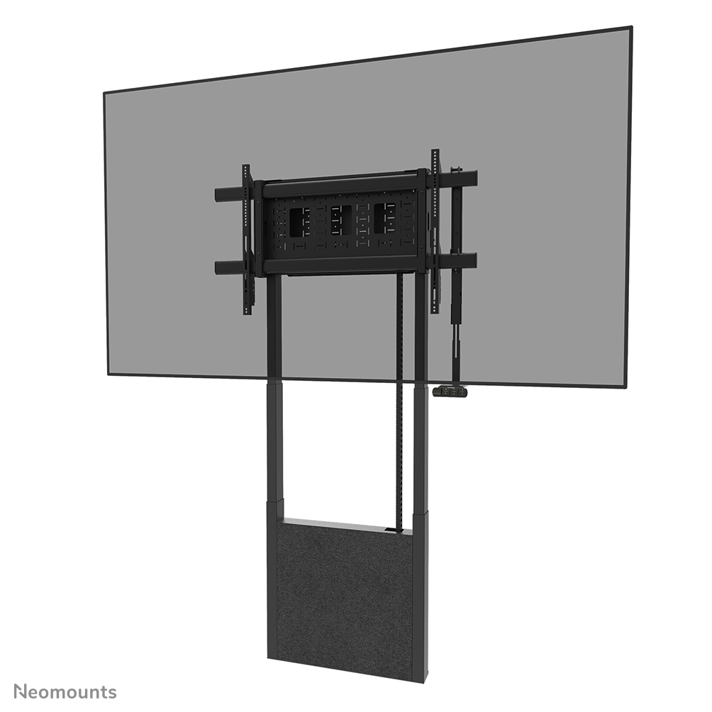 Neomounts MOVE Lift X WL55-885BL1 Boden-Wand-Halterung - 65-105" - max. 120 kg - motorisierte Höhenverstellung 112-212 cm - 50 mm/Sek. - VESA 200x200-1000x600 - abschließbar - schwarz