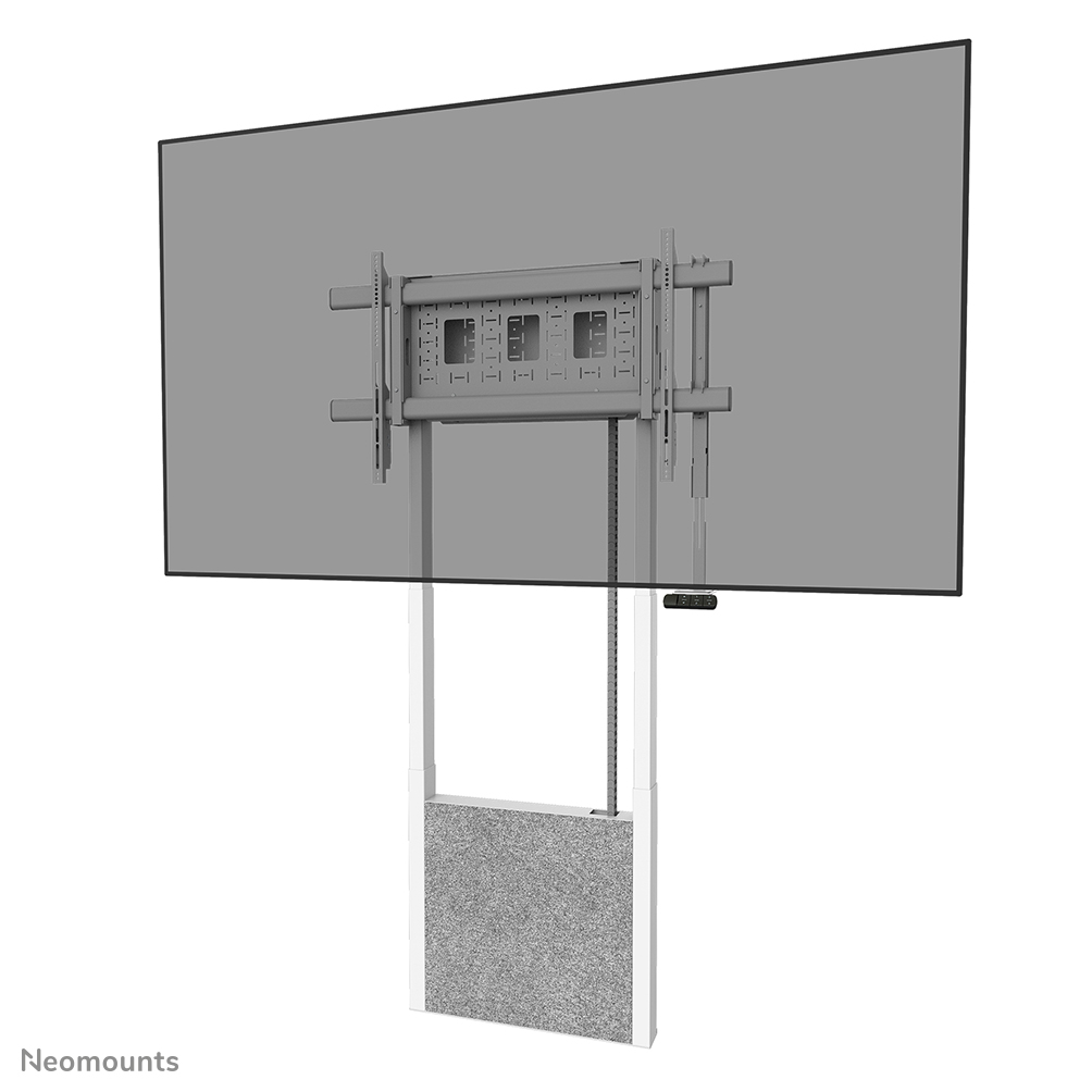 Neomounts MOVE Lift X WL55-885WH1 Boden-Wand-Halterung - 65-105" - max. 120 kg - motorisierte Höhenverstellung 112-212 cm - 50 mm/Sek. - VESA 200x200-1000x600 - abschließbar - weiß