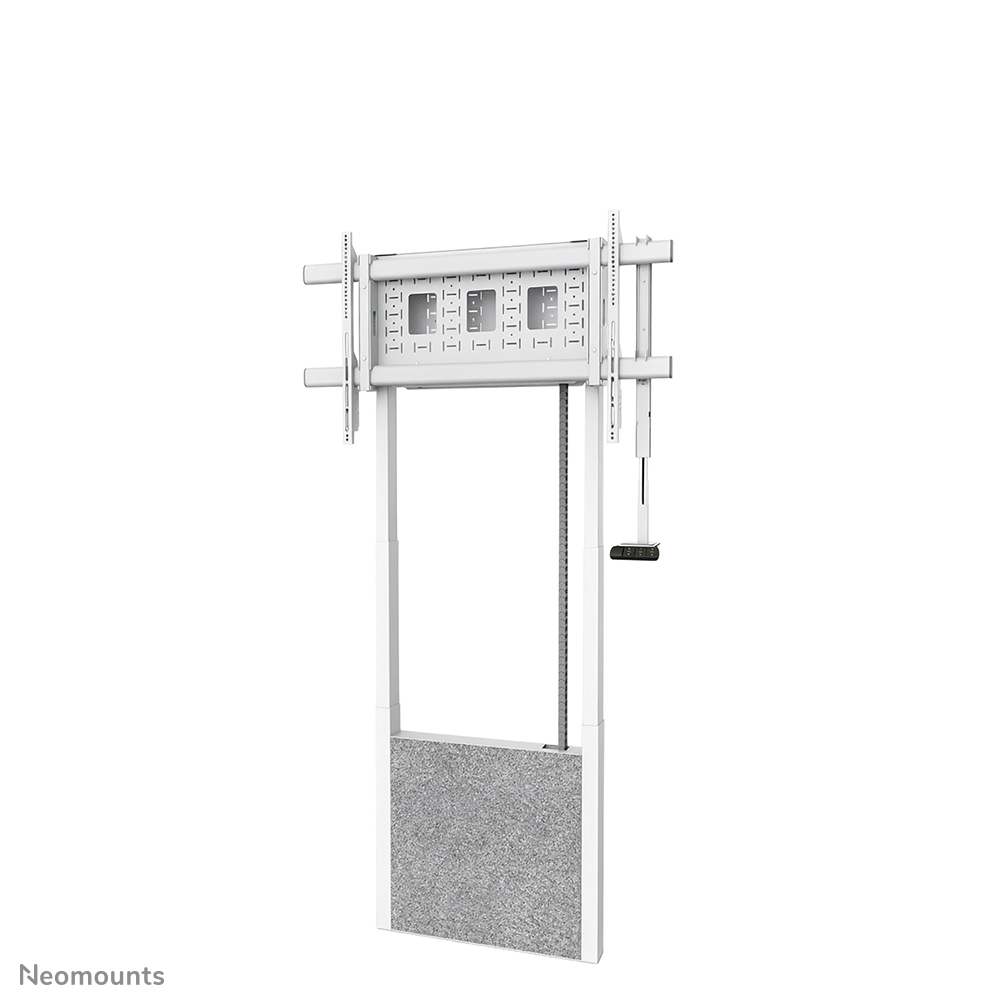 Neomounts MOVE Lift X WL55-885WH1 Boden-Wand-Halterung - 65-105" - max. 120 kg - motorisierte Höhenverstellung 112-212 cm - 50 mm/Sek. - VESA 200x200-1000x600 - abschließbar - weiß